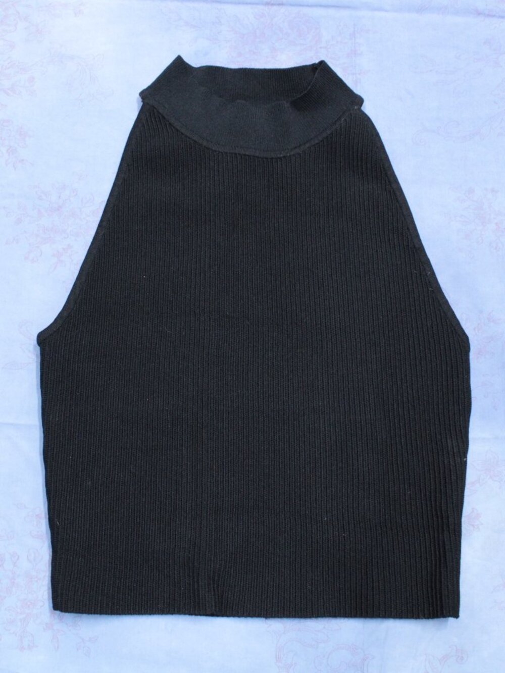 Babaton aritzia black sculpt knit mock turtleneck top, sz S